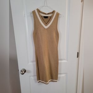 Faded Rose Taupe Sweater Dress